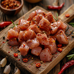 Lean Chili — Chicken Breast Cubes