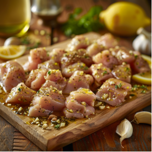 Lemon Garlic — Chicken Breast Cubes